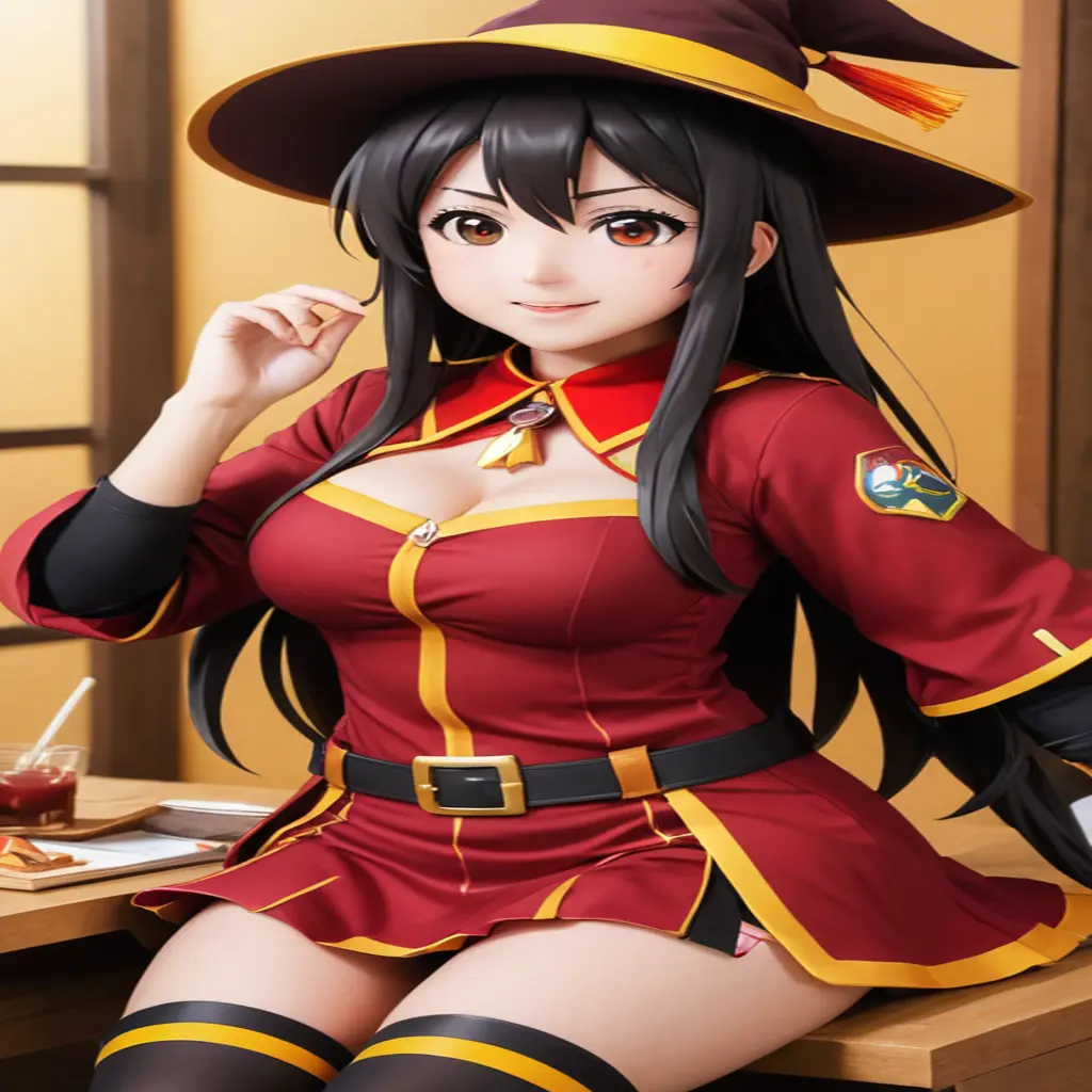 megumin from konosuba ahegao