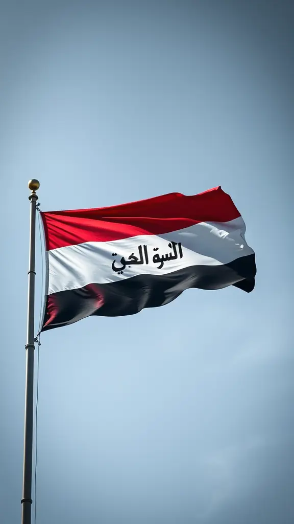 علم مكتوب فيه anes 9a7Ba w 3tay  