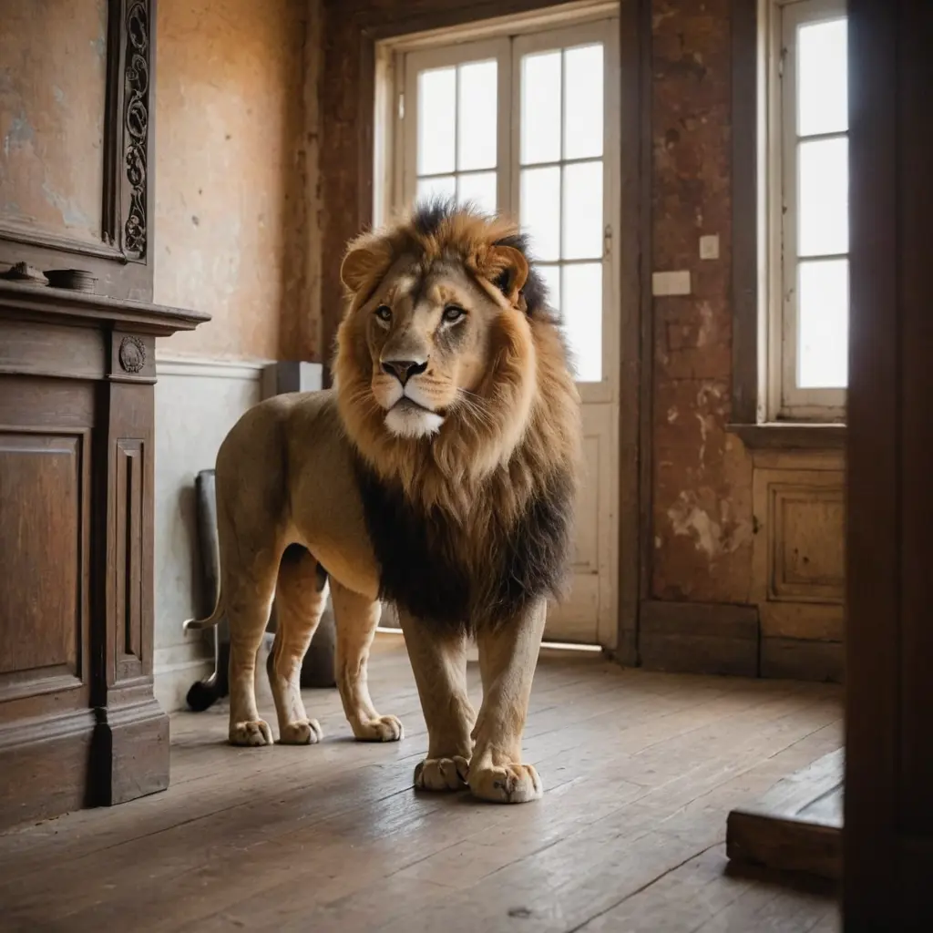 اسد داخل البيت