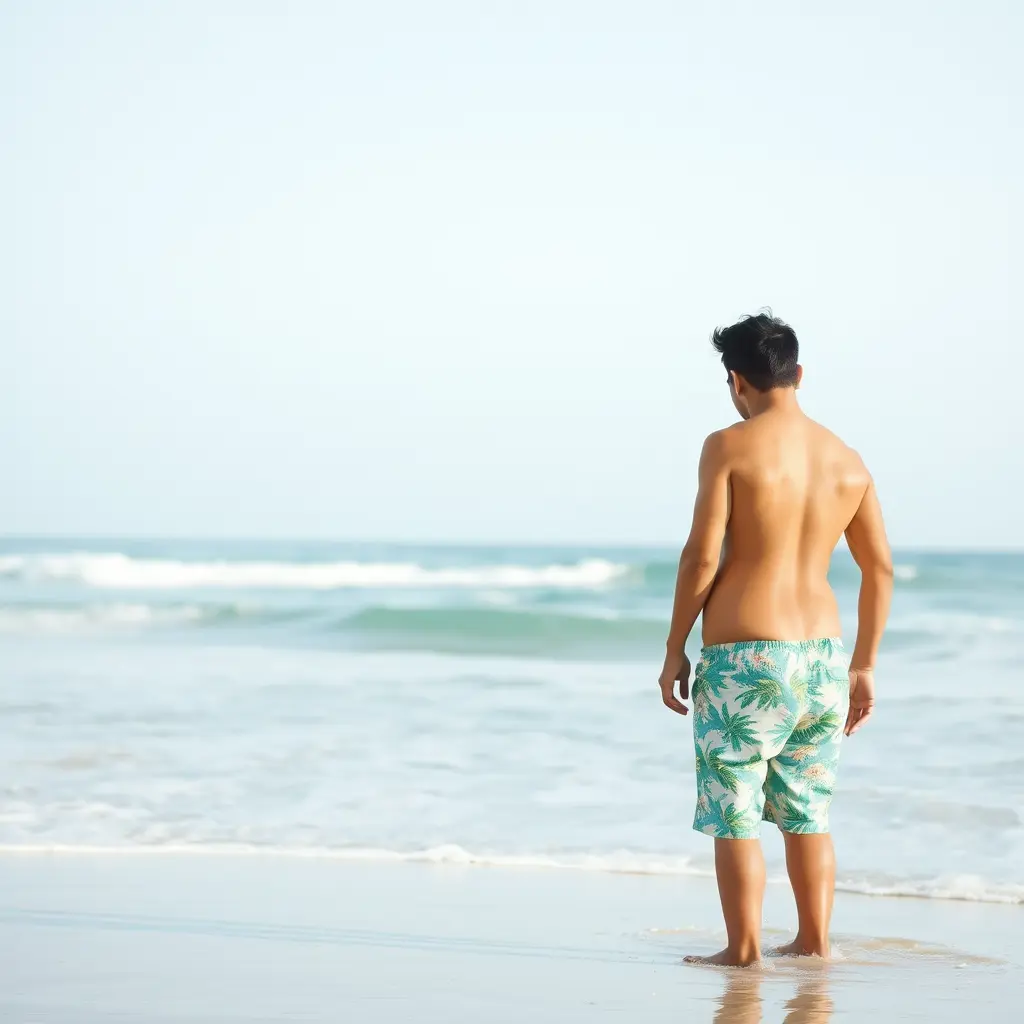 صوره رجل وبنت على البحر بملابس قصيره ومثير للجدل