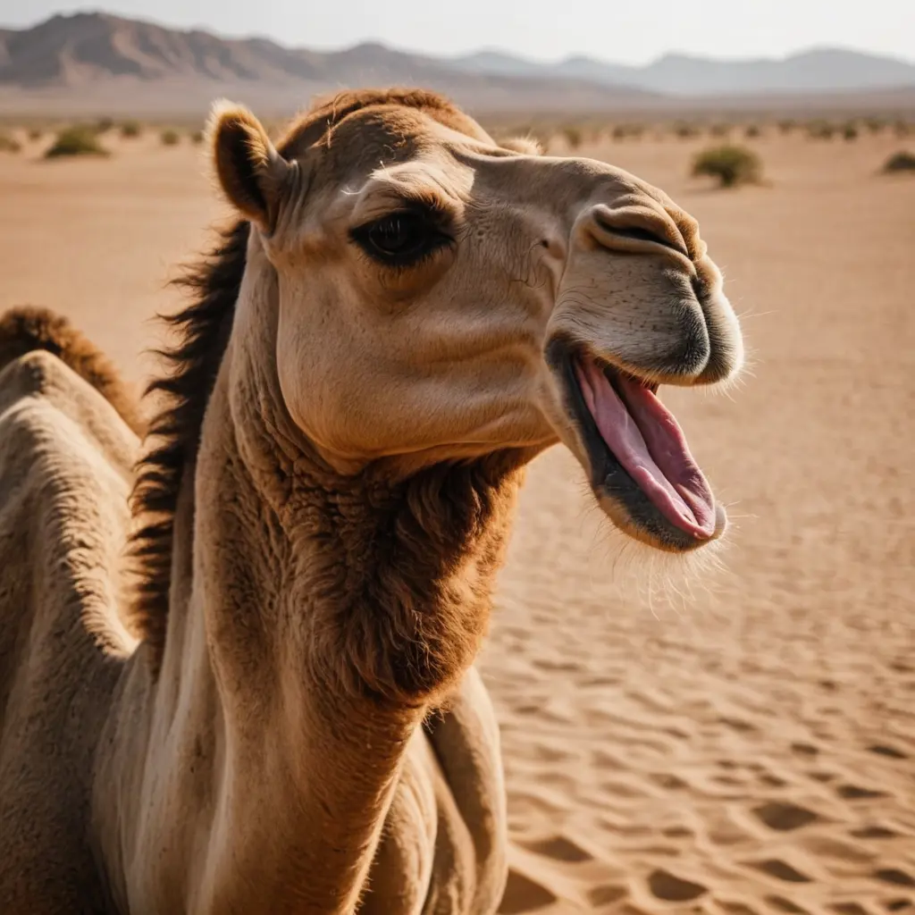 الجمل يبكي في الصحراء