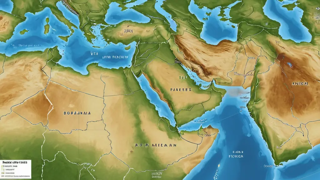 خريطة الموارد المائية للعالم العربي