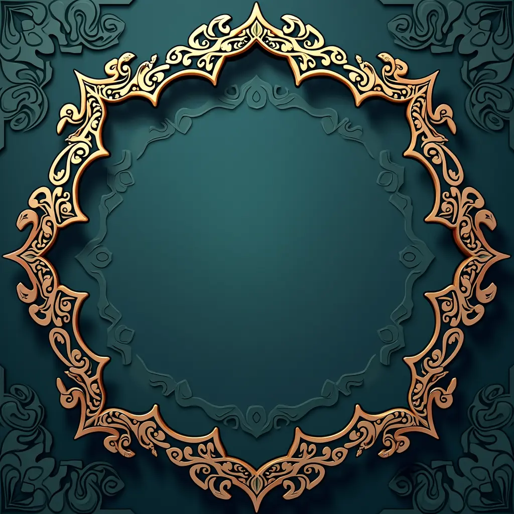 تصميم خلفية للأسلام في المنتصف فارغ حتى يمكننا الكتابة فيه