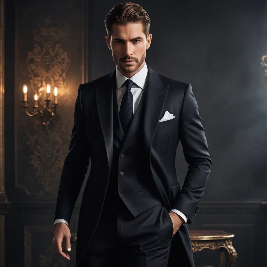 صورة فخمة رجالية غامضة