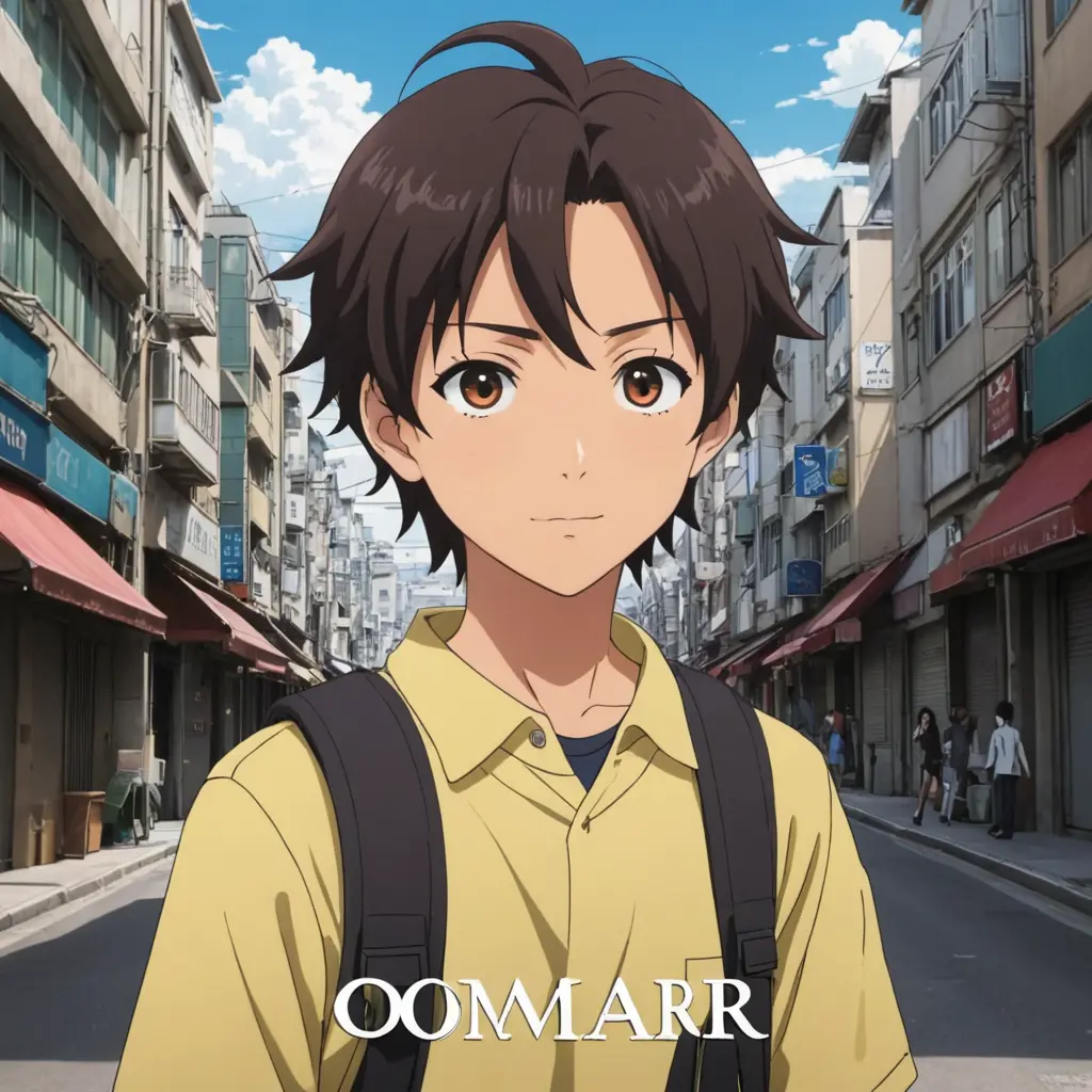 صورة انمي فيها اسم عمر