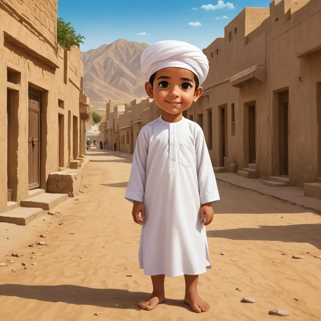 طفل عماني كرتون
