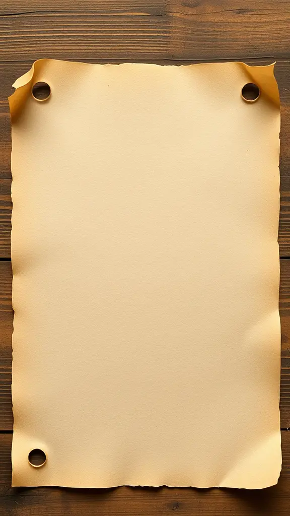 ورقة او رسالة قديمة فارغة