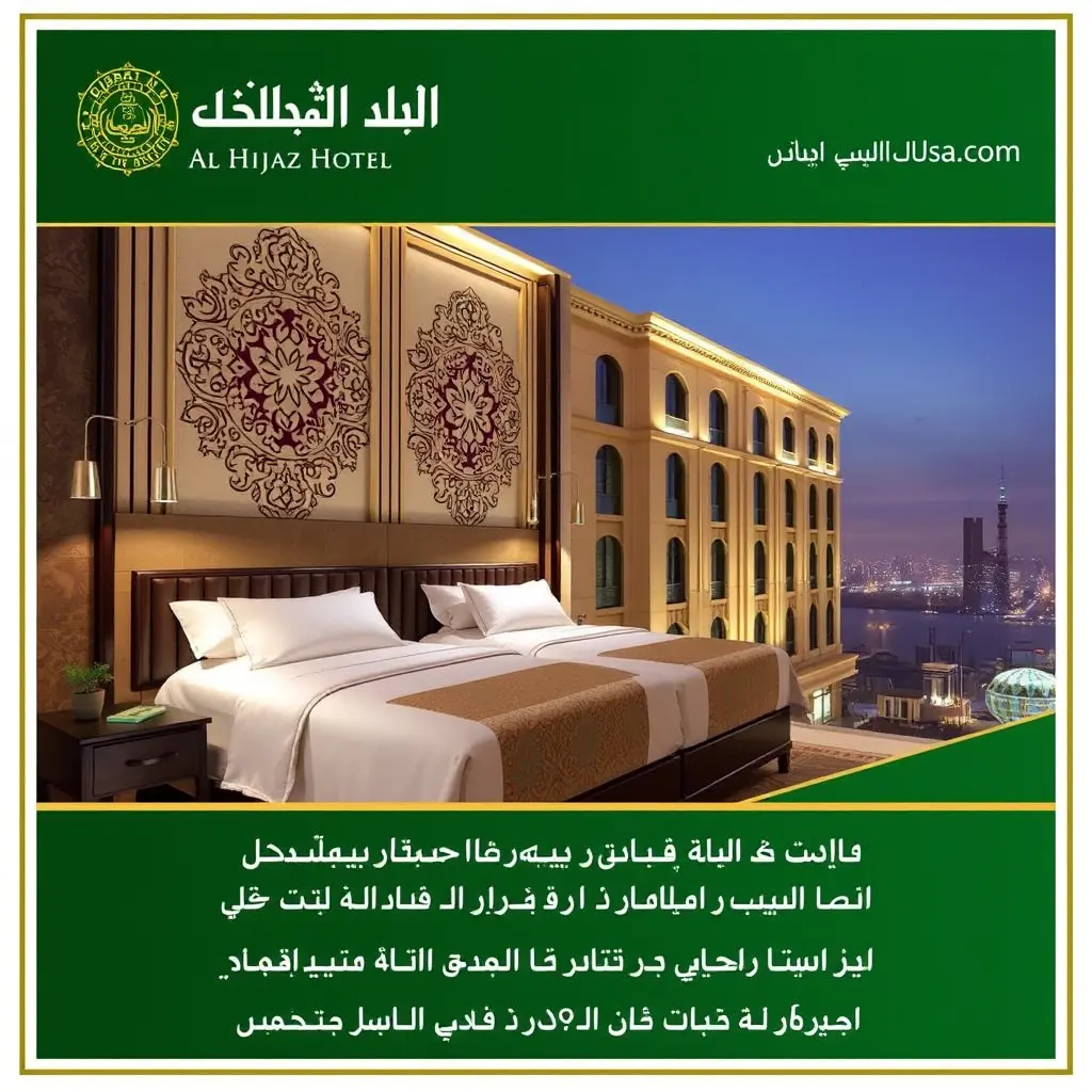 اعلان باسم فندق دره الحجاز