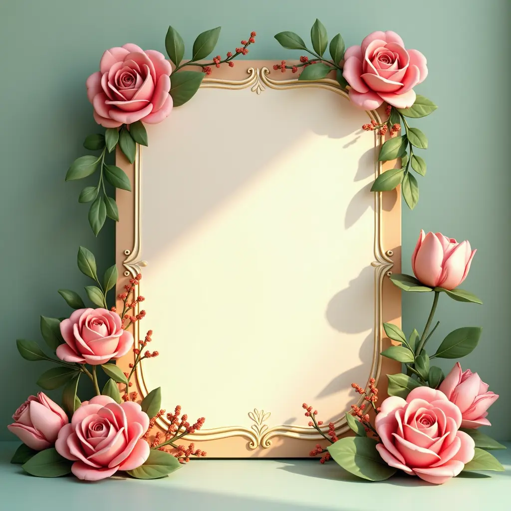 كارت دعوه خرافي فارغ للكتابه فيه3d