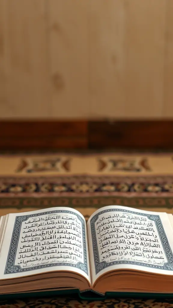 كتاب قرأن الكريم مفتوح