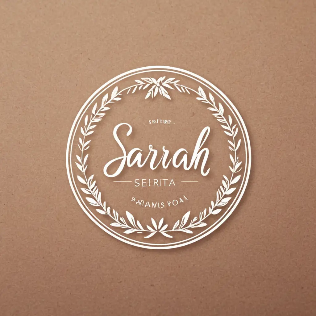تصميم شعار جميل باسم ساره