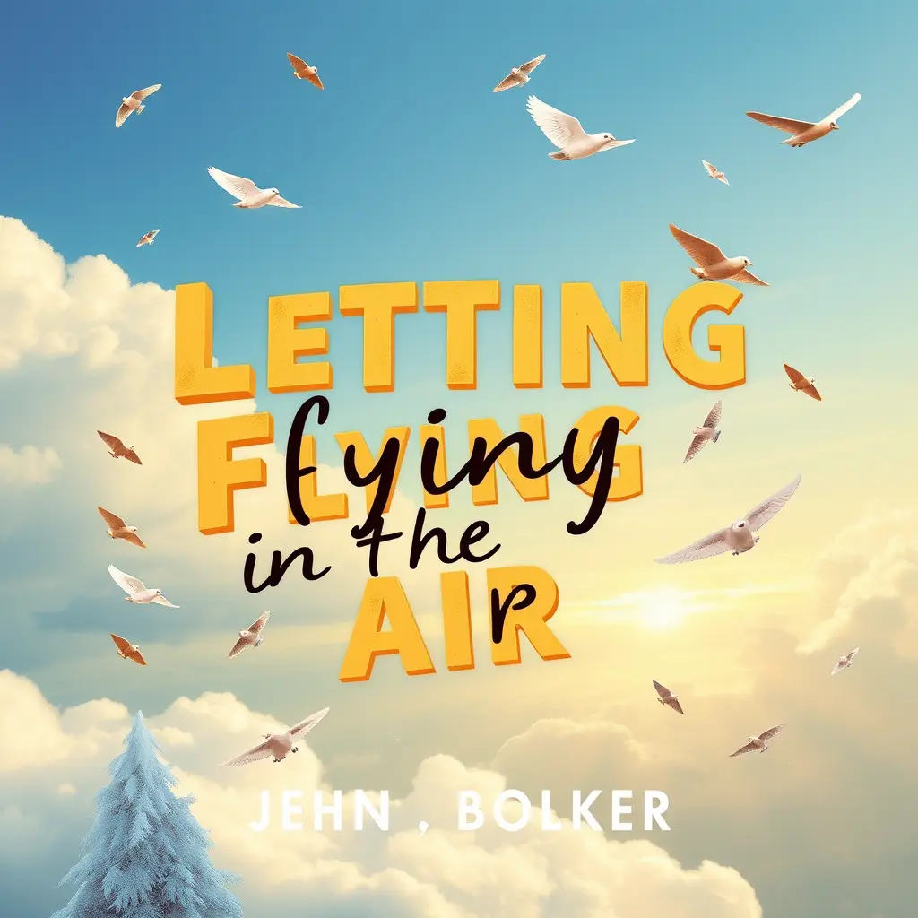 غلاف كتاب حروف متطايرة في الهواء