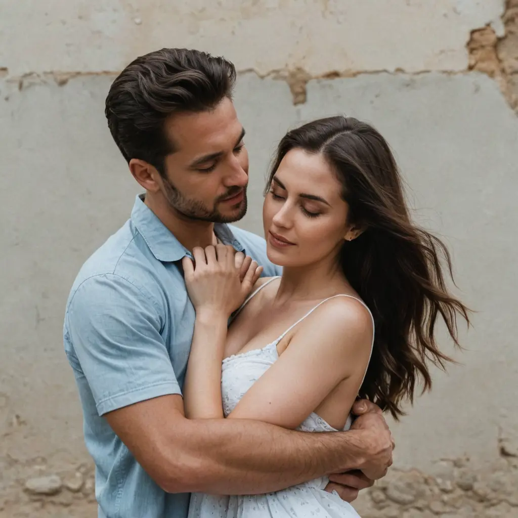 رجل يحوي مرأة