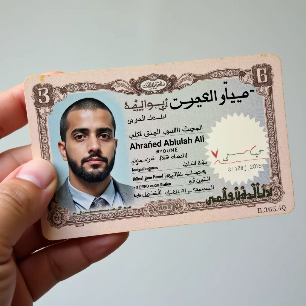 بطاقه شخصيه باسم يوسف محمد احمد عبدالله علي