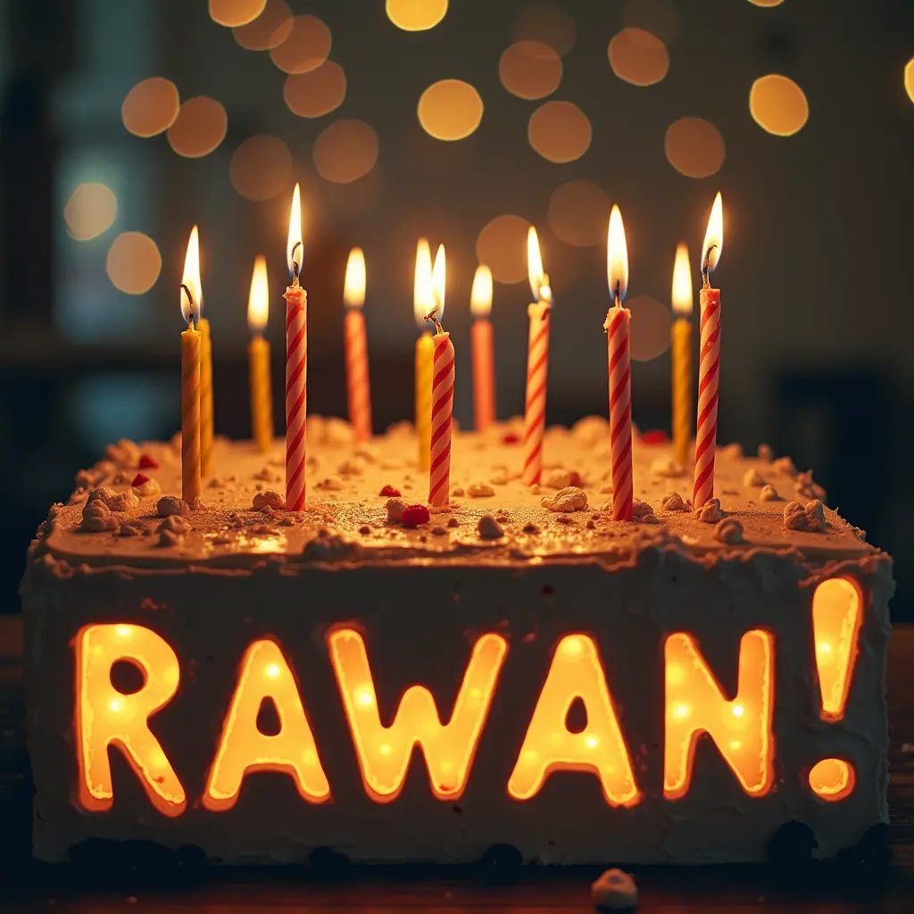 صورة لعيد ميلاد بأسم روان