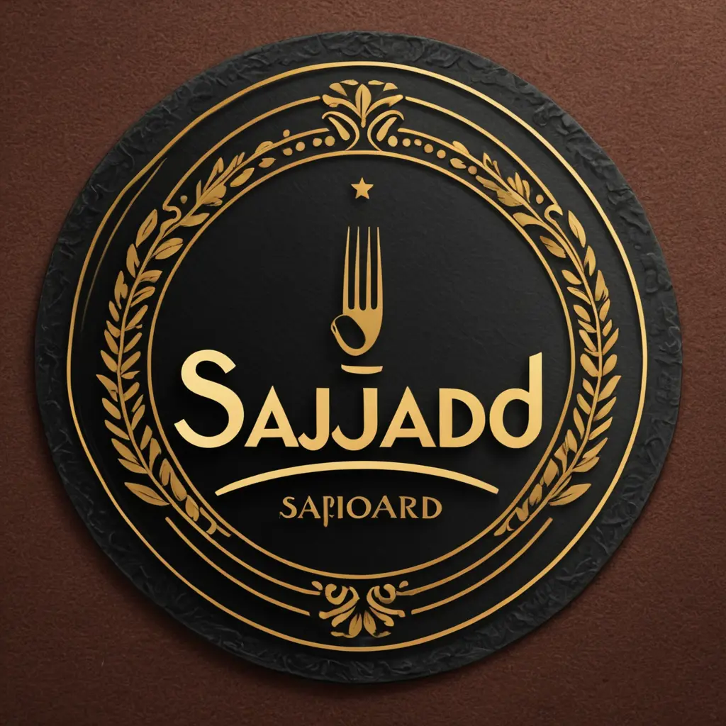 شعار مطعم بأسم سجاد