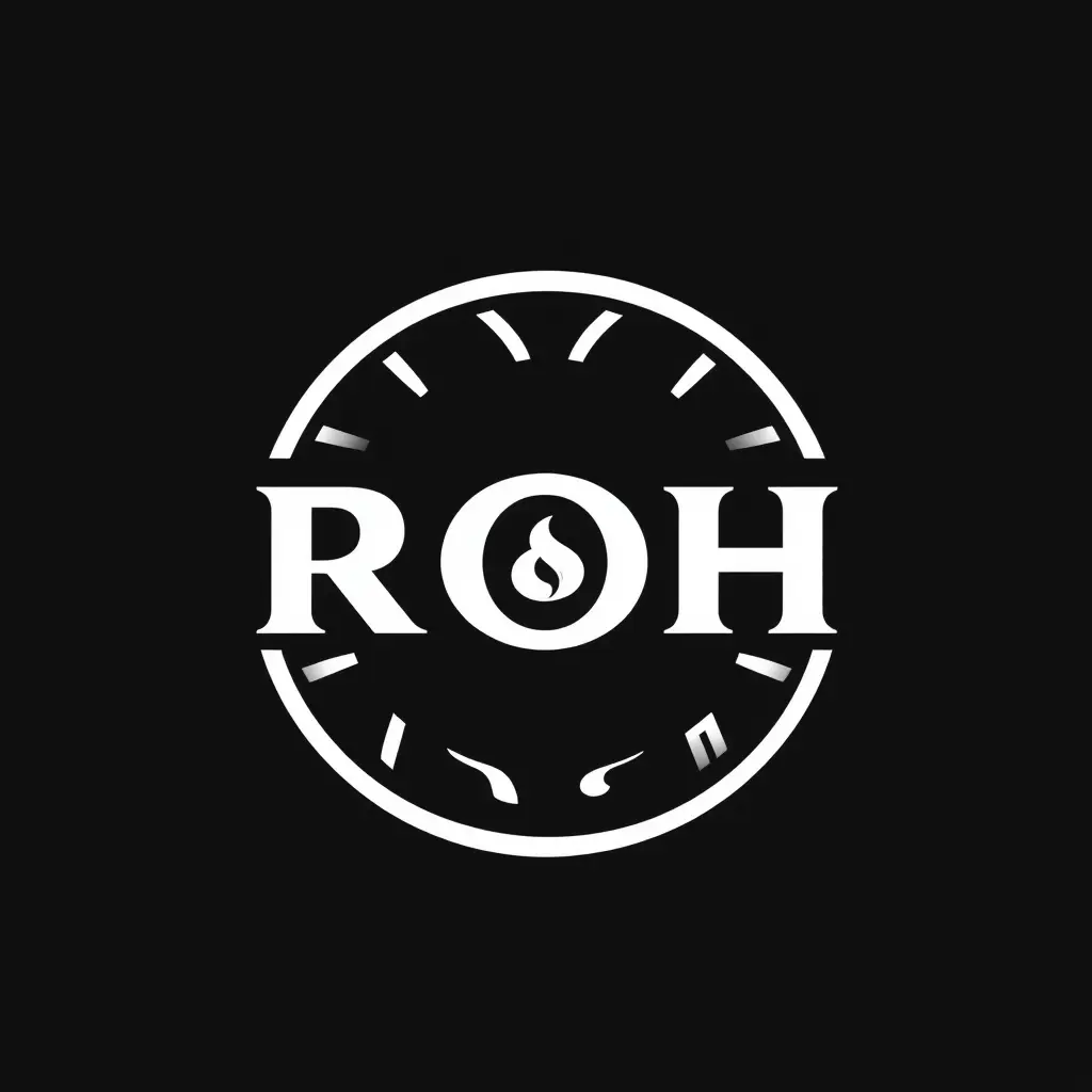 شعار شركه على اسم ROH والحرف R
