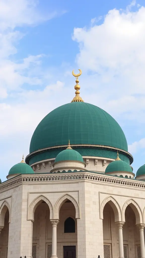 القبة الخضراء في المسجد النبوي