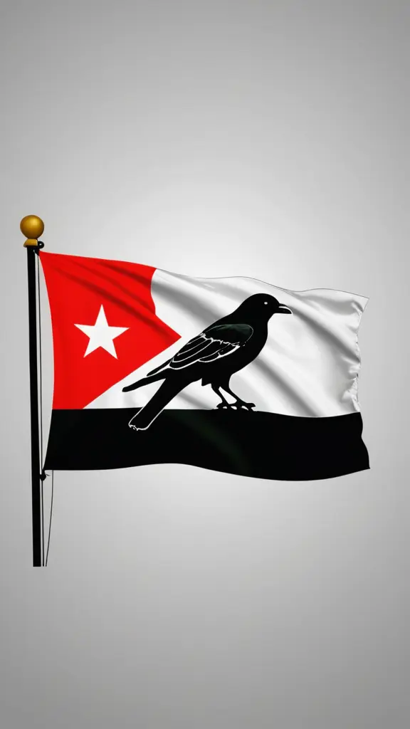 شعار طائر الشاهين و من خلفه علم الثورة السورية . تصميم واضح بألوان