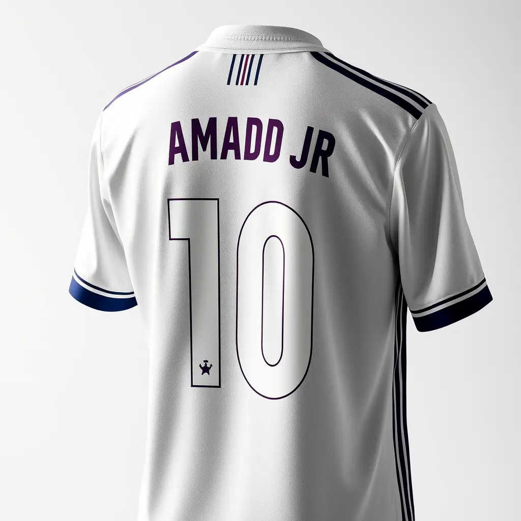 قميس ريال مدريد مكتوبة عليه ahmed j'r