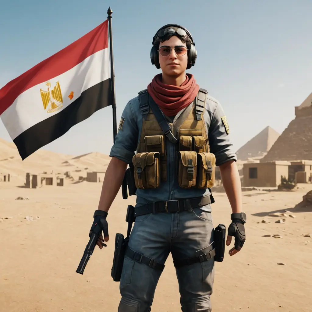 ببجي علم مصر شخصيه ولد احترافيه 