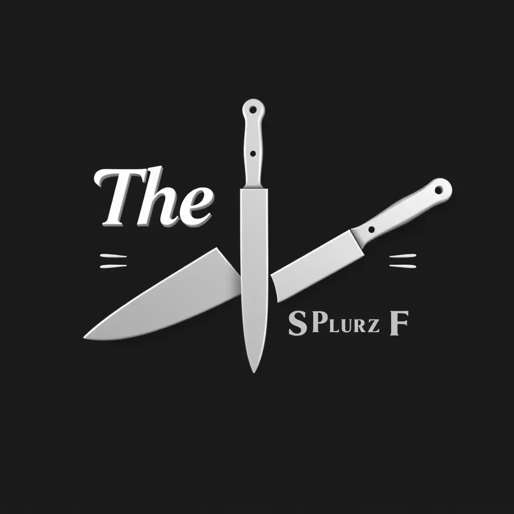 Generate a detailed  logo in 3d for a company named 'The Chef:Mhd Ali Shams'  in the restaurant field. The logo should prominently feature knives .