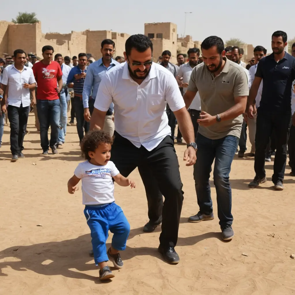 كريم عبد العزيز يضرب طفل