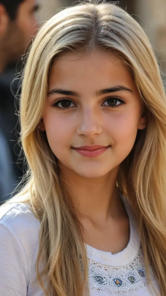 بنت سورية شقراء صغيره وجميله