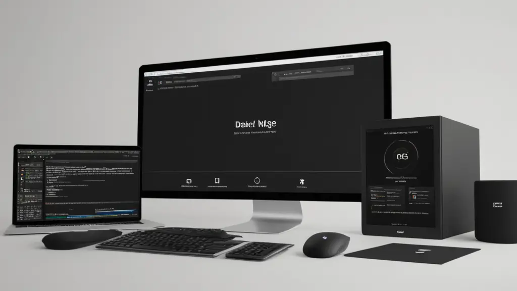 black image discribe web dev