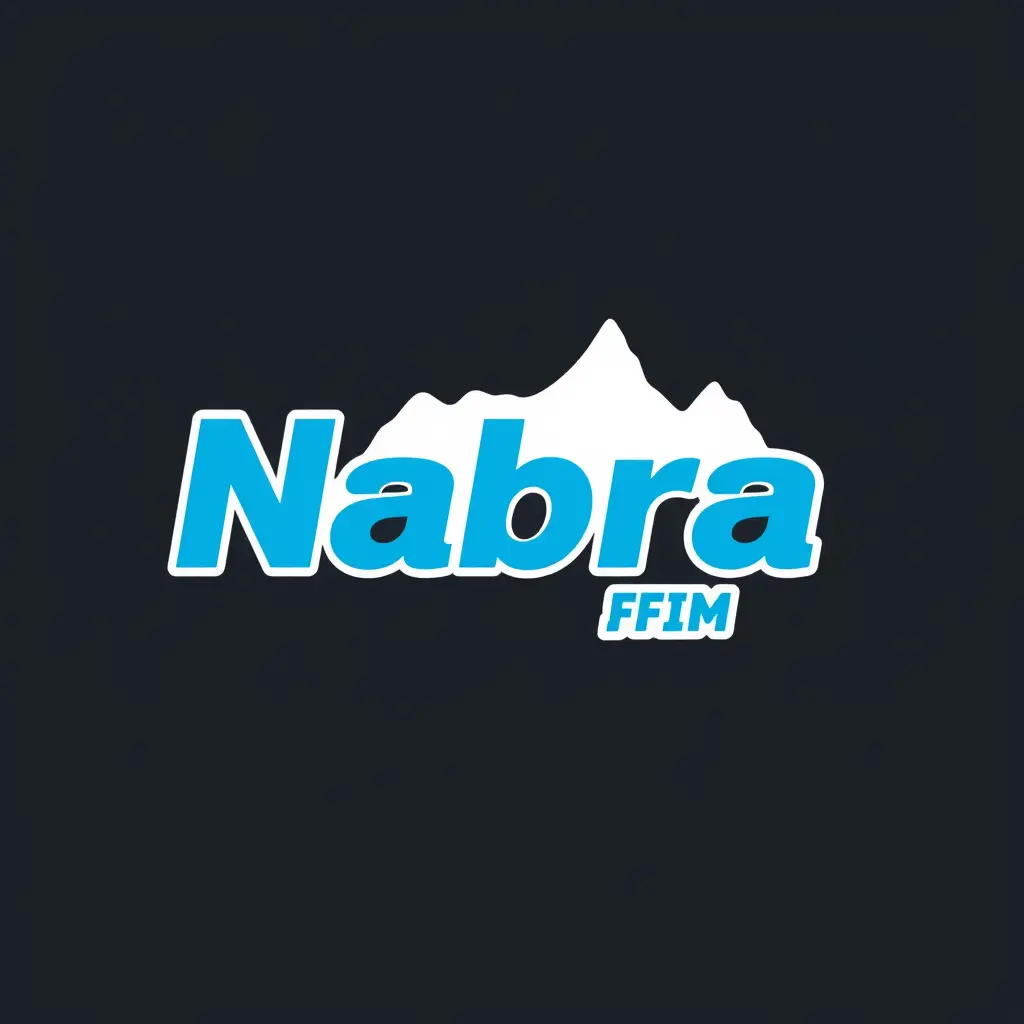 اريد لوجو خاص للاذاعة با نبره اف ام بهويه لونيه سماوي مع الابيض