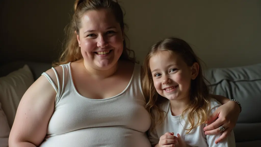 بنت سمينة لابسة حلقة دبلة ذهب جالسة جنب بنت نحيفة