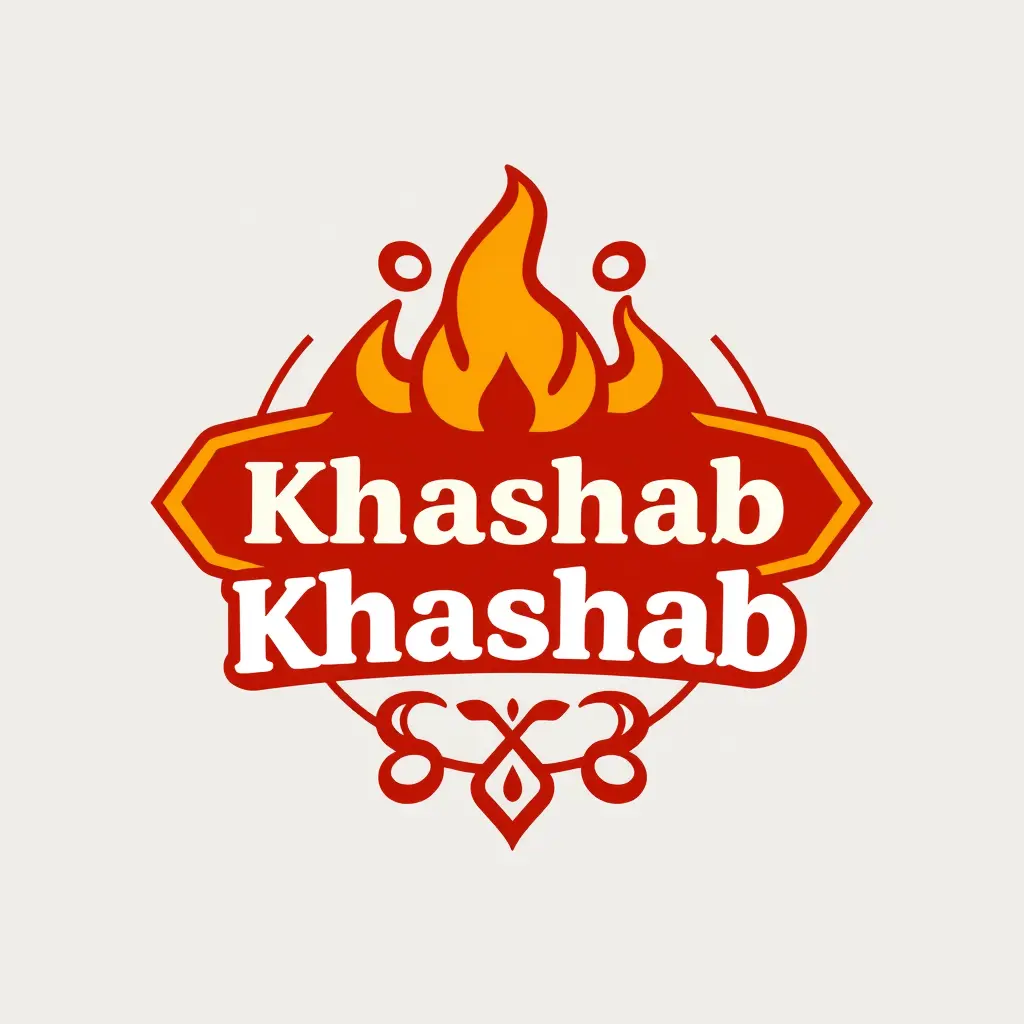 لوجو بسيط لاسم مطعم اسمه خشب