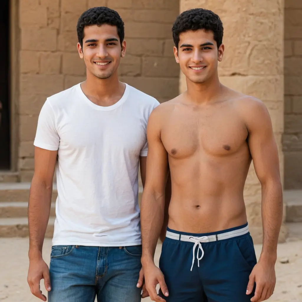 شاب مصري طوله 160سم اسمر الوجه وزنه 65 شعره قصير و له دقن خفيفه و طويله