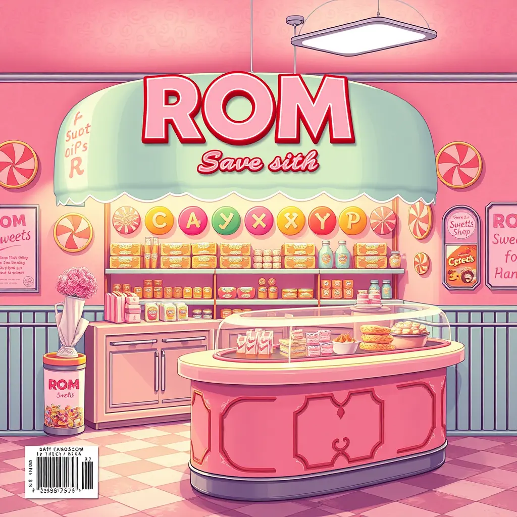 تصميم مجله ROM لمحل حلويات 