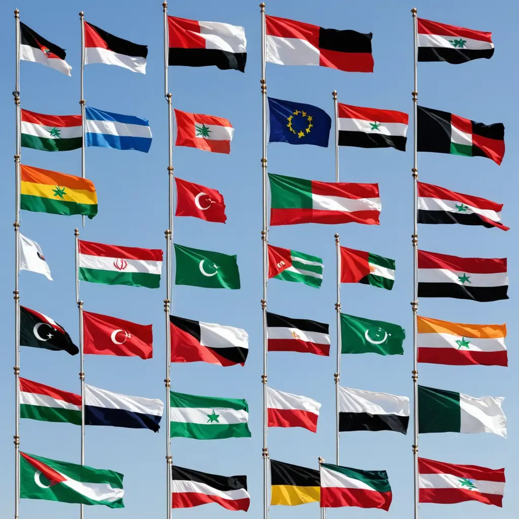 أعلام الدول العربية 