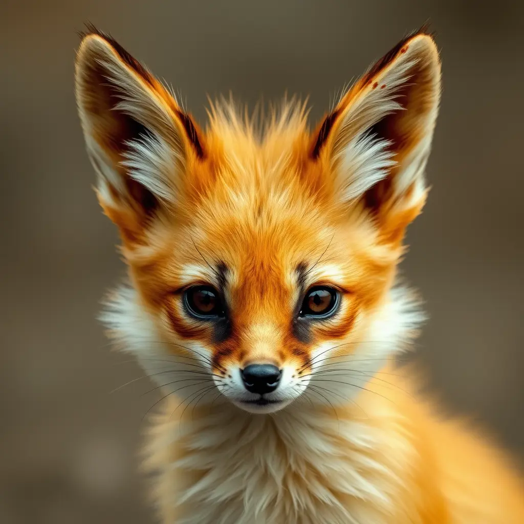 حيوان الفنك مطلي بالذهب