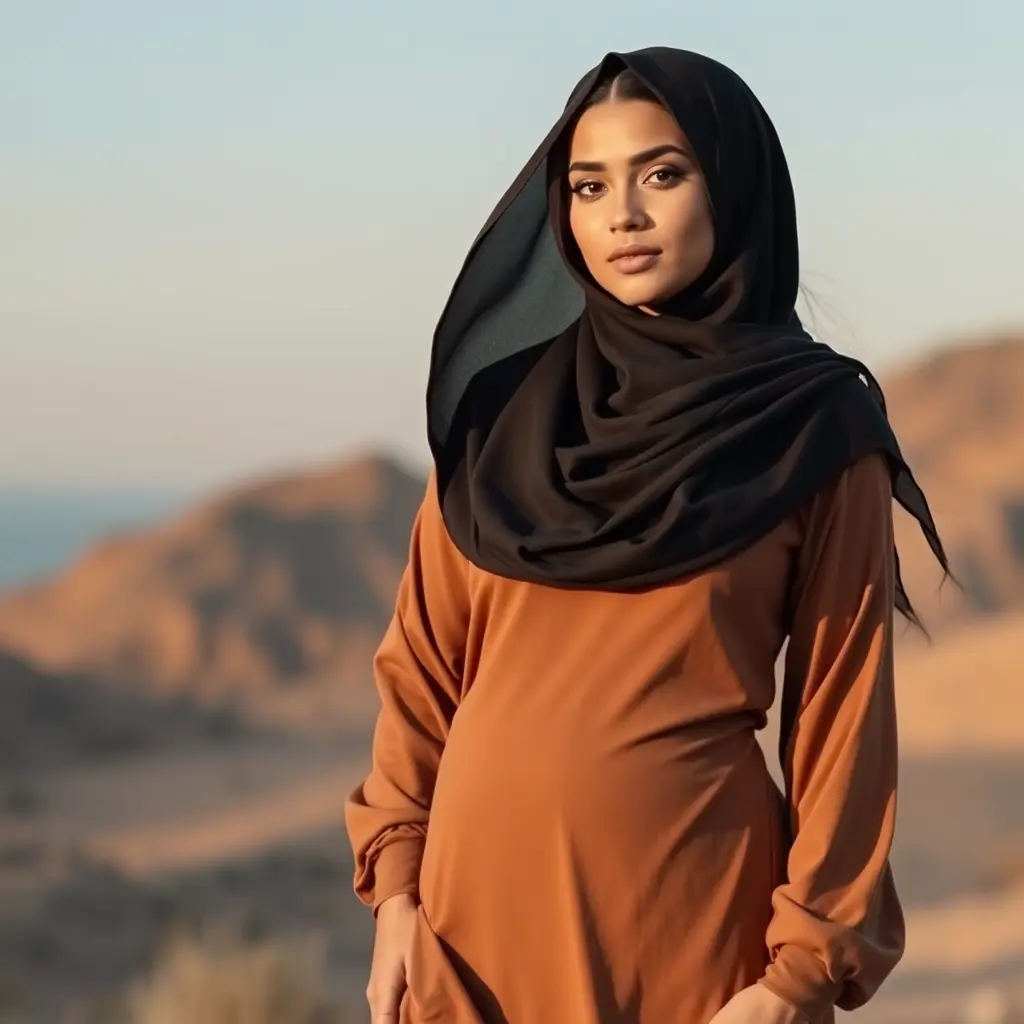 بنت كيرفي لابسه عبايه جسمها رياضي