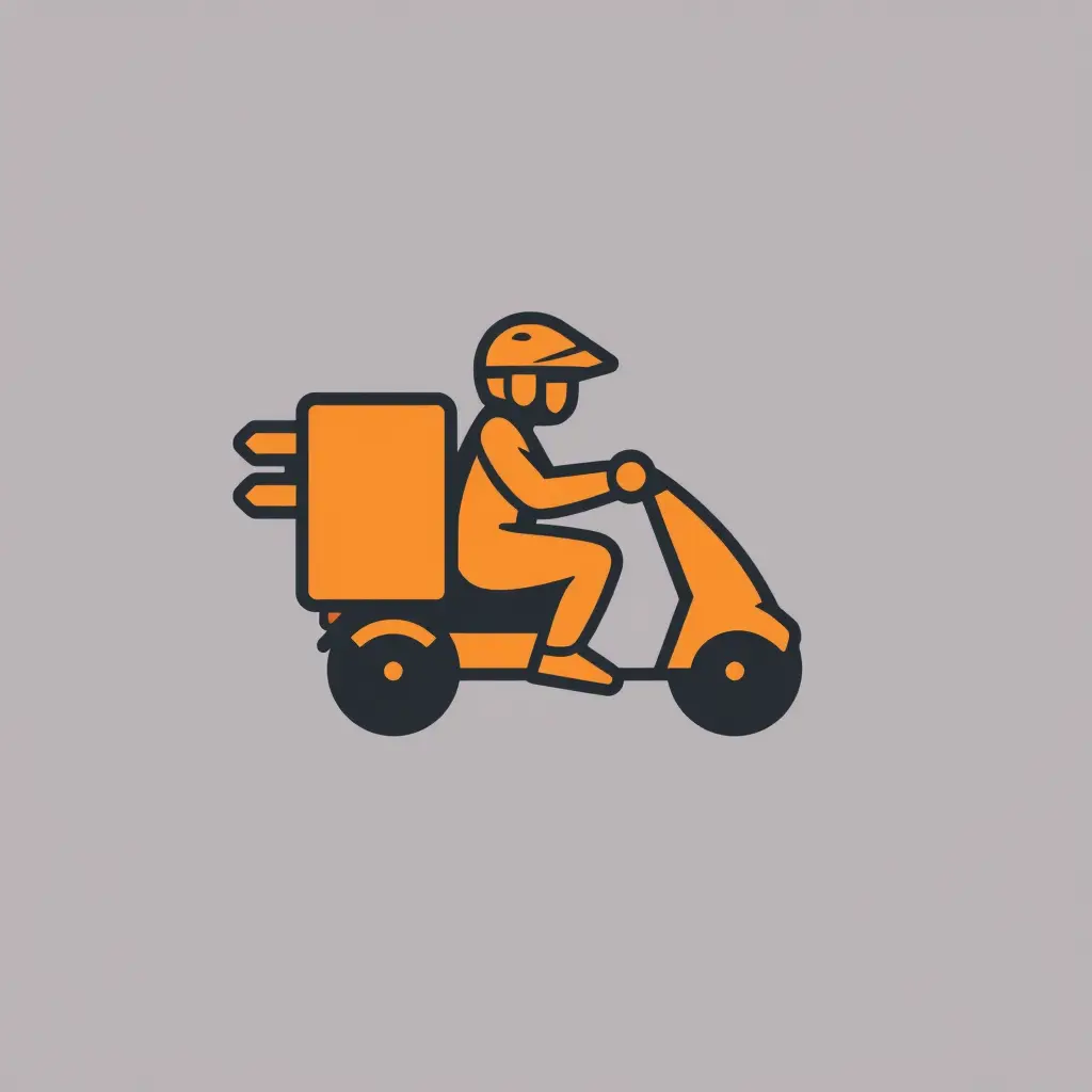 شعار مبتكر وبسيط لشركة توصيل مغ٦غغ٦غغغ٦غغغغ٦غ اعلم