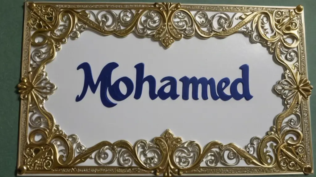 صورة مزخرفة بها إسم MOHAMED