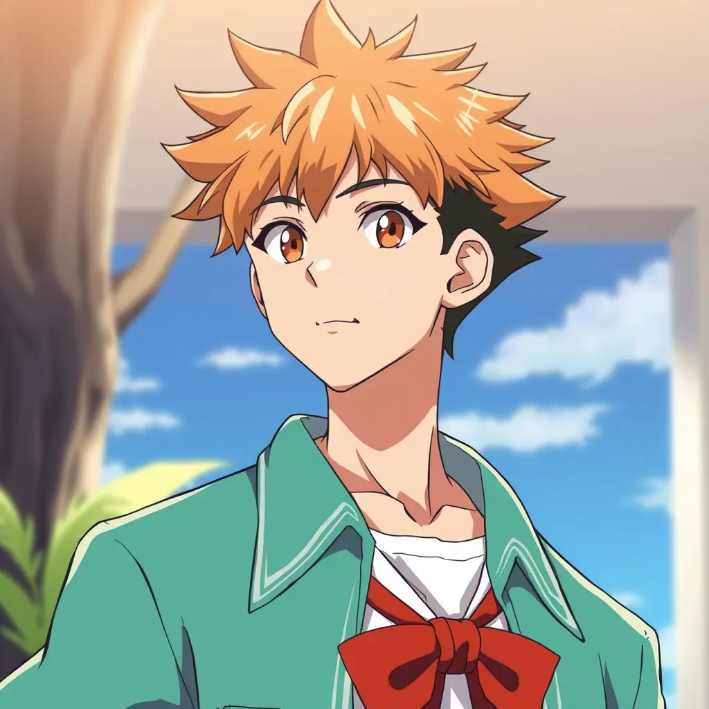 شخصية من الانمي عمرها 16سنة ووزنها 50كيلو والشخصية وسيمة