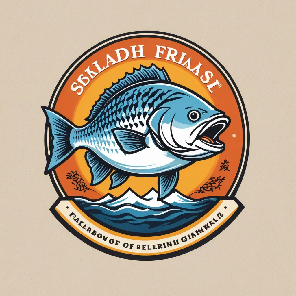 شعار لبائع سمك مشوي