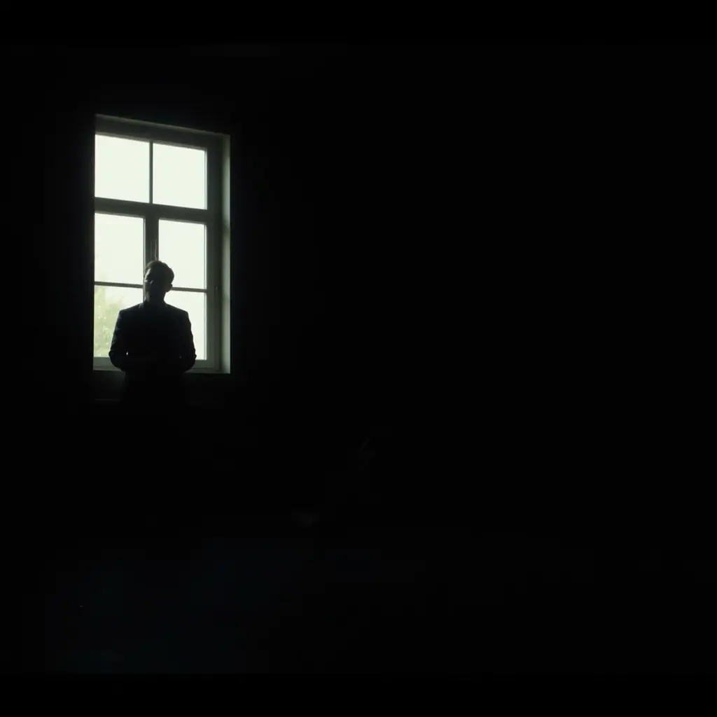 اعملي صوره لواحد قاعد في اوضه ضلمه لوحود وفي نوره من بره جي عليه اعمل نفس الصوره بس يبقي في حد واقف عند الشباك الي جي منو النور