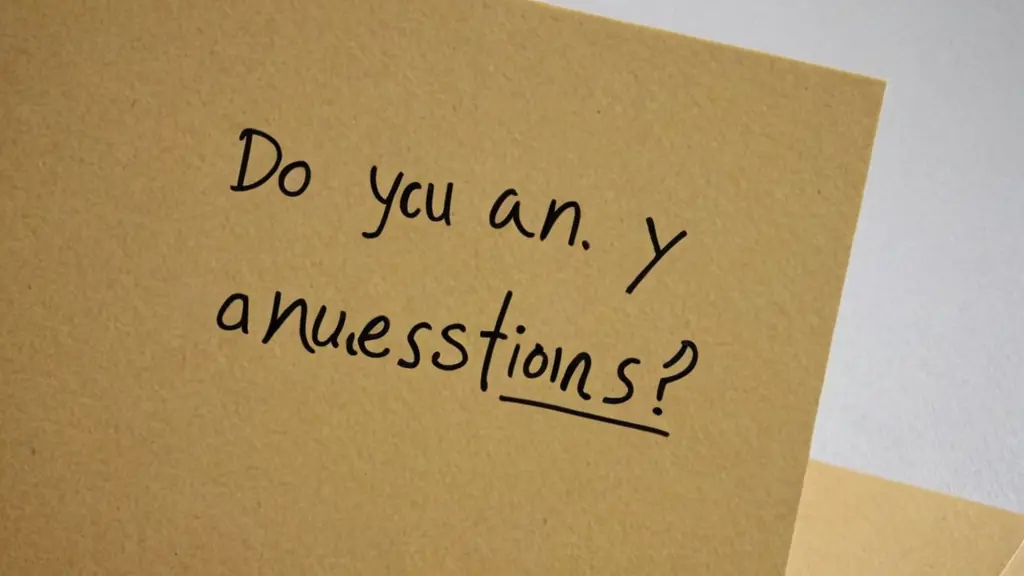 صورة توضع في الخاتمة مكتوب عليها do you have any question