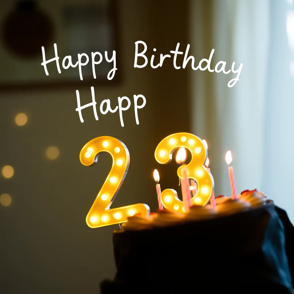 happy birthday 23 years old