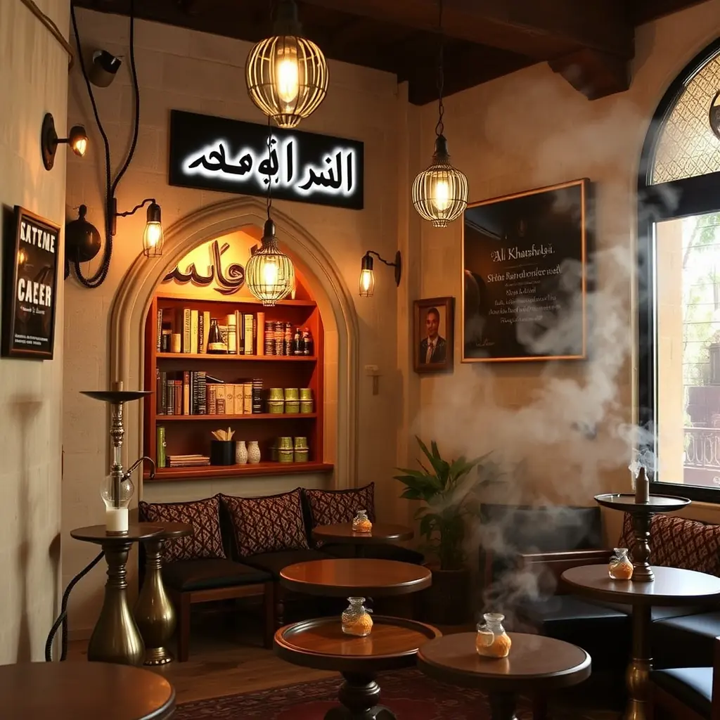 محل اراجيل اسمه الـــخـــفـــاش🦇بشكل حضاري