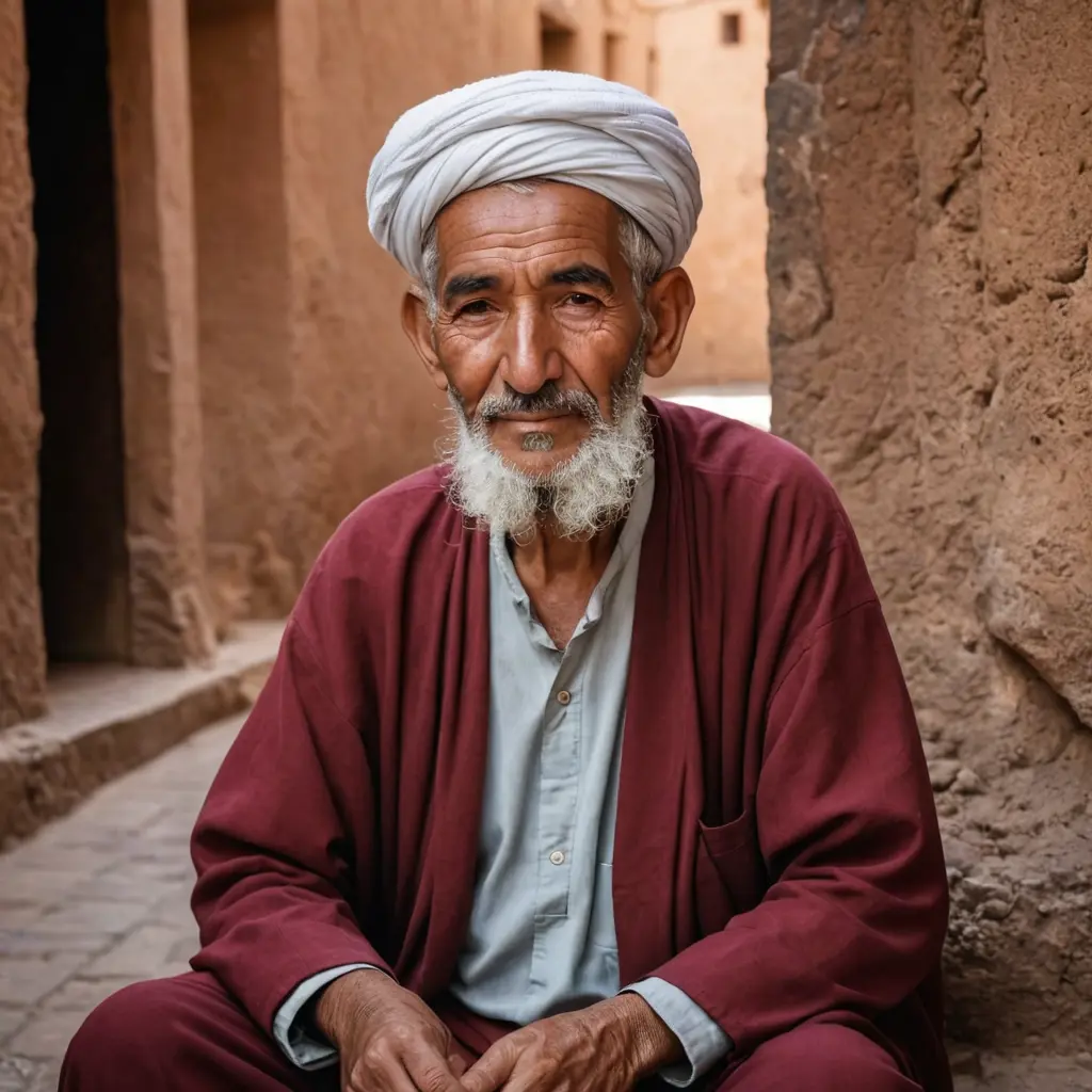 رجل عجوز مغربي