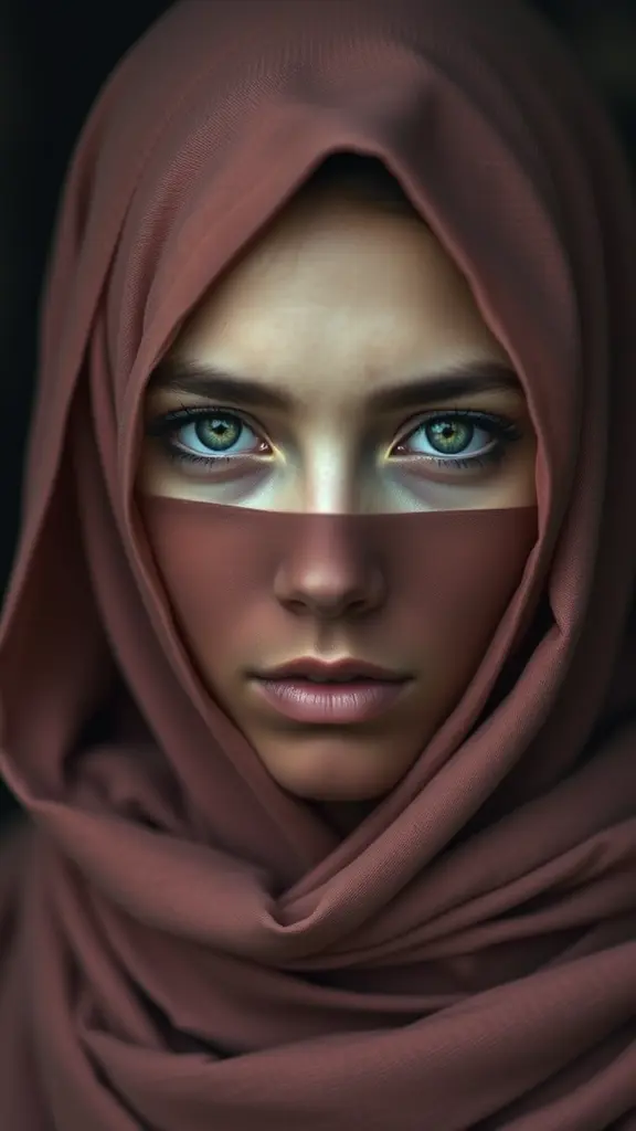 بنت منقبه عيونها خضراء