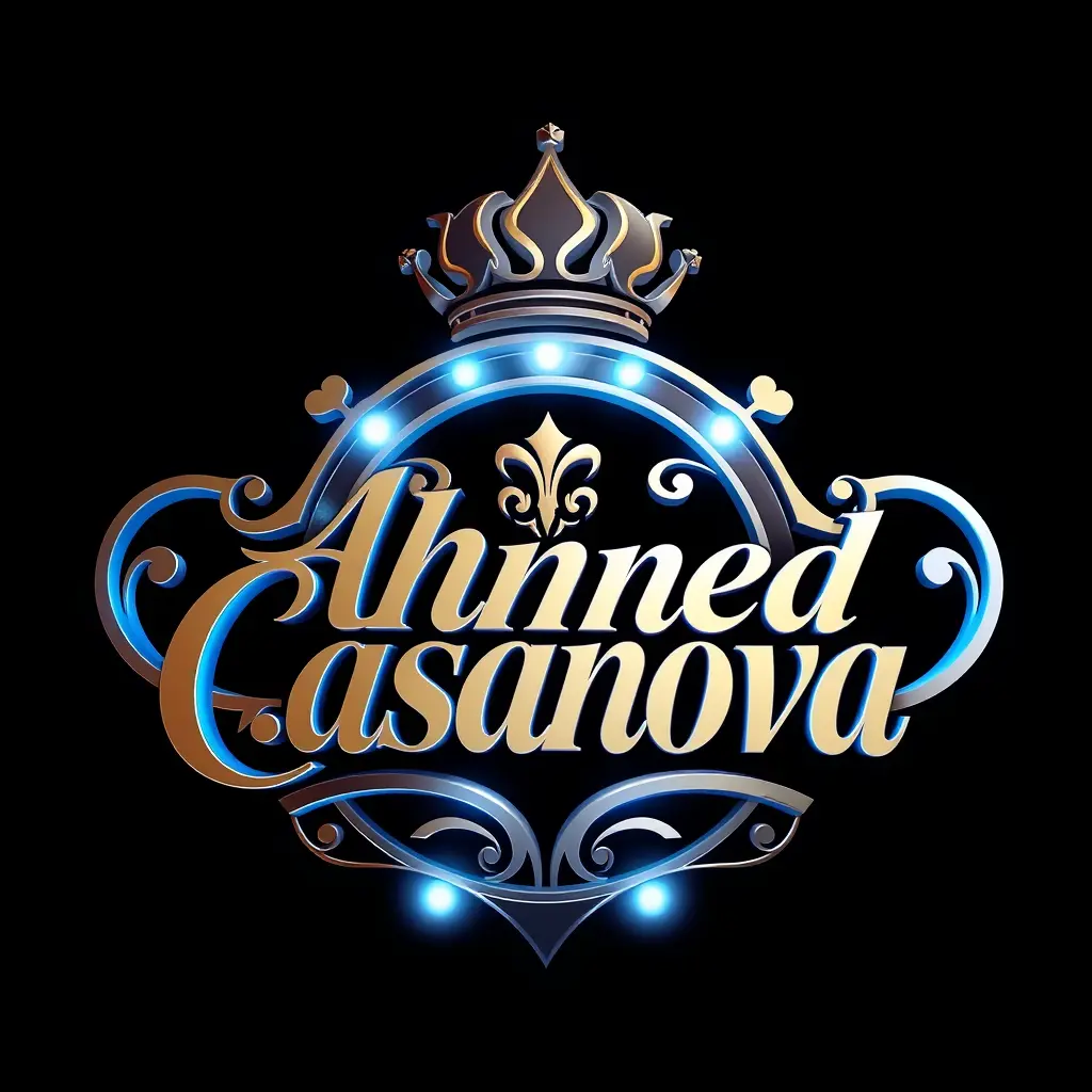 شعار ثلاثي الابعاد باسم Ahmed Casanova فخم