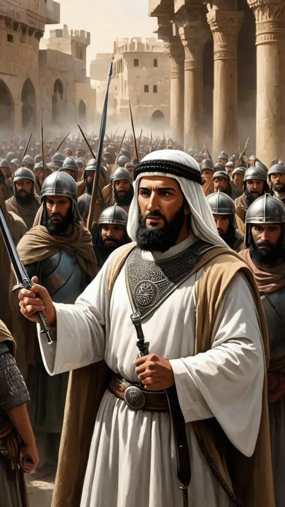 أنا رُكن الإسلام ، أنا الفارس الصنديد ، أنا خالد بن الوليد ، أنا صاحب رسول الله ﷺ.
- خالد بن الوليد مُخاطبًا الروم قبل معـ.ركة اليرموك.