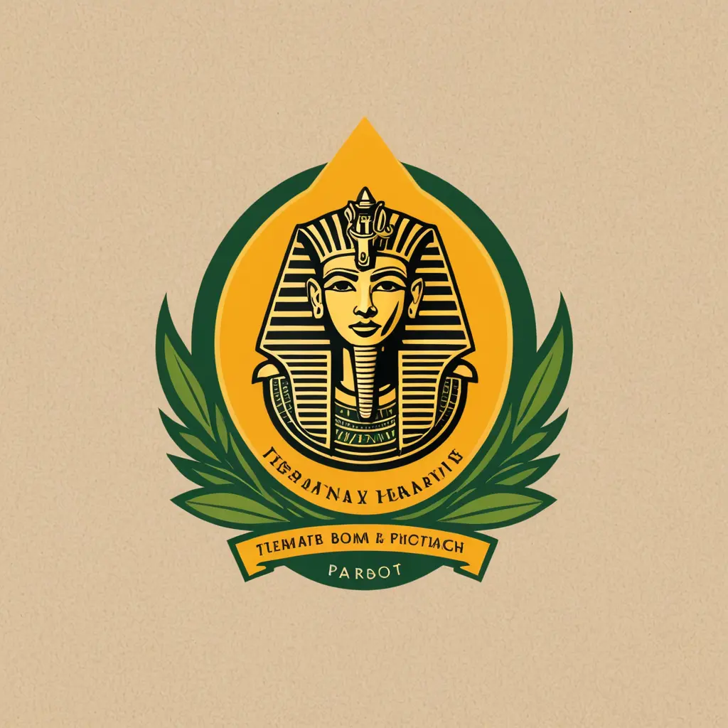 تصميم شعار فرعون مصري لشركة تمور وخضروات وفواكه